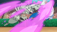 Throat Chop being used by Guzma's Golisopod.