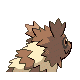 Zigzagoon's Generation IV back sprite