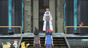 Professor Cerise informs Ash and Goh about the situation and tells them to head back to their homes for a little while