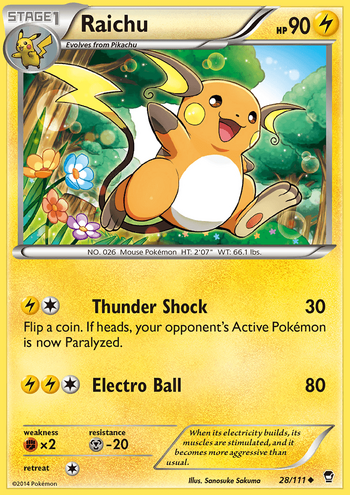 Raichu Furious Fists