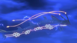 Shiny Mega Rayquaza in the anime.