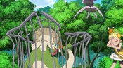 Noibat successfully breaks open the cage with his new move, Acrobatics