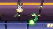 Snivy uses Leaf Blade