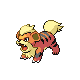 Growlithe's Diamond and Pearl sprite