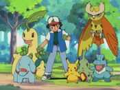 Ash assembled his team