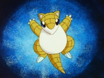 Sandshrew is A.J.'s first Pokémon. Through strict training, A.J.'s Sandshrew has become powerful enough to defeat 100 opponents. After doing so, A.J. left to take on Kanto gyms.