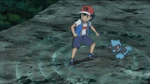 Ash and Riolu using Aura