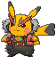 Shiny Pikachu Rock Star