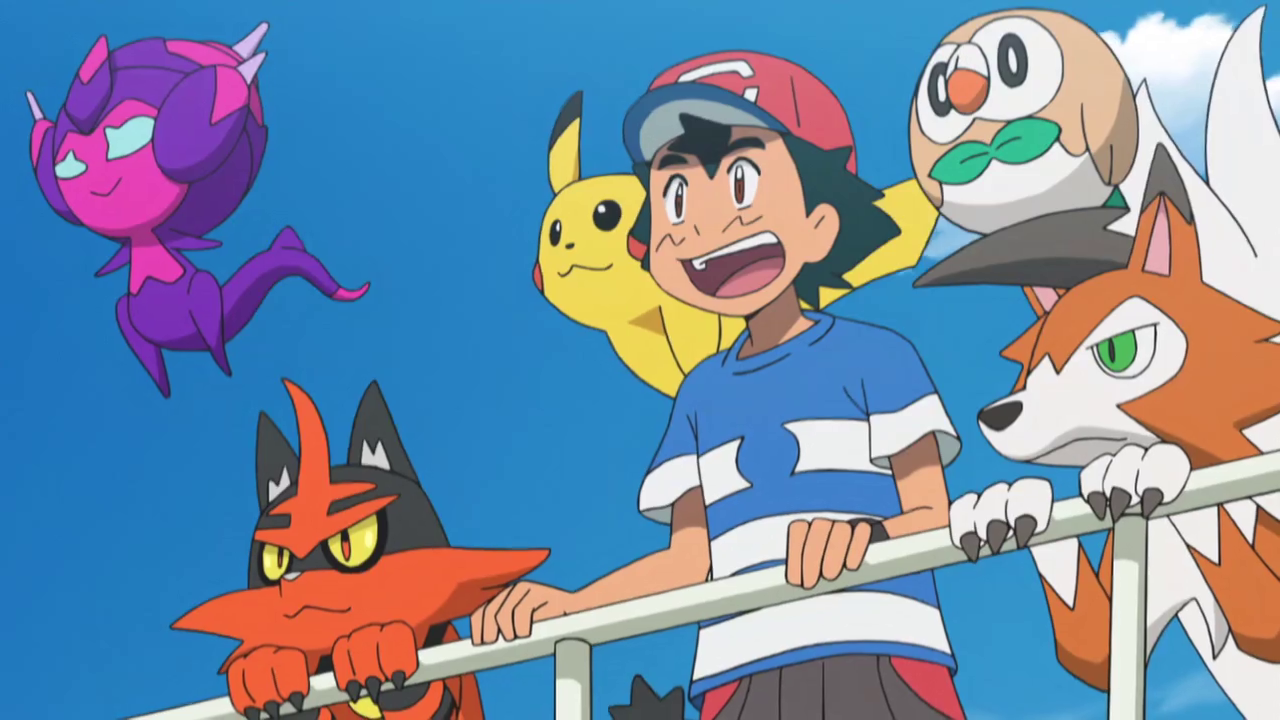 ASH'S FIRST ALOLA POKEMON!!  Pokemon Sun and Moon Anime