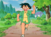 Ash runs to the laboratory