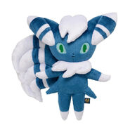 Large Meowstic (Male) plush from the "Espurr Wanted!!!" Pokemon Center series of toys.