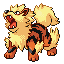 Arcanine's Pokémon Ruby Version and Pokémon Sapphire Version sprite