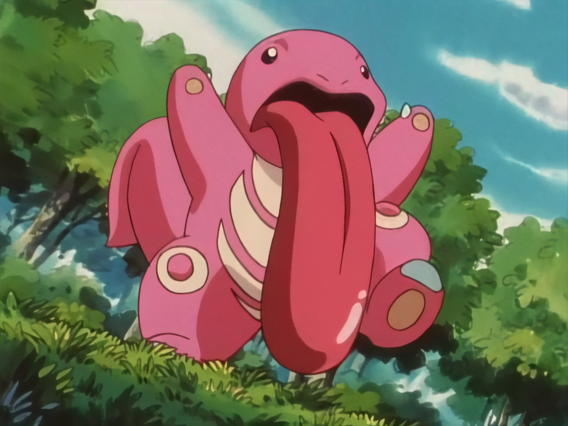 cloyster and lickitung