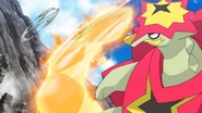Dragon Tail being used by Kiawe's Turtonator.