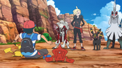 Gladion encounters Ash having fallen from the sky