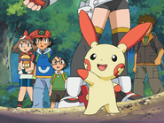 Helping Hand being used by Solana's Plusle.