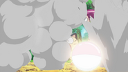Self-Destruct being used by a wild Voltorb.