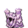 Grimer's Pokémon Red Version and Pokémon Blue Version sprite