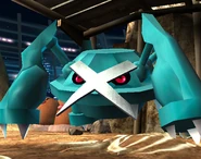 Metagross on the Pokémon Stadium 2 stage.