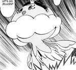 Jellicent was used by Shauntal to make Thundurus and Tornadus angry, so Landorus would appear to punish them.