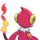 Monferno's Generation IV Shiny back sprite