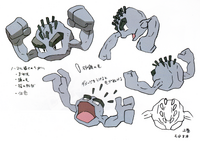 Alolan Geodude concept art