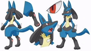 First concept artwork of Lucario.