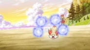 Hidden Power being used by Serena's Fennekin.