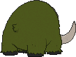 Mamoswine's Shiny back sprite ♂