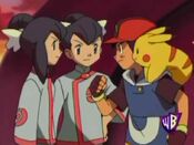 Ash is determined to face the Gym Leaders in the Double Battle