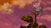 Team Rocket on top of a tree