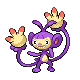Ambipom's Pokémon Diamond Version and Pokémon Pearl Version sprite ♀