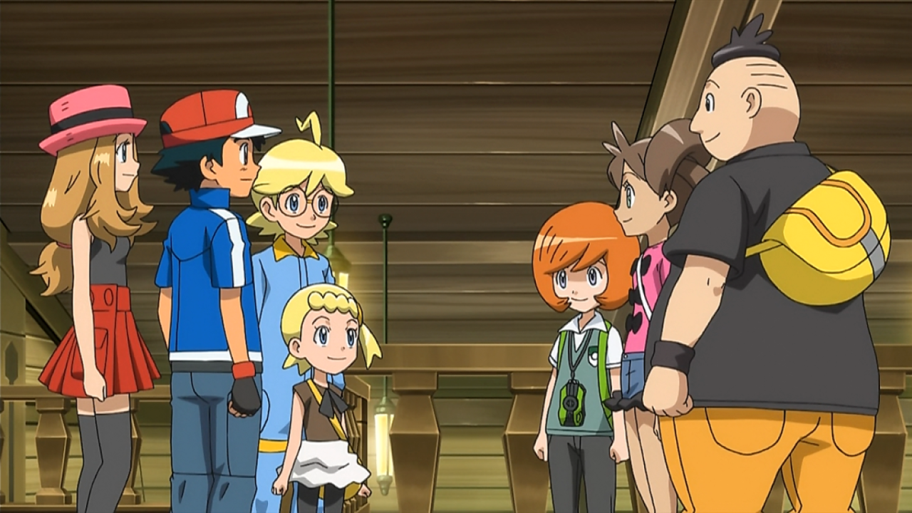 Pokemon XY Episode 5. Alexa, Clemont, and Bonnie watch Ash's first Kalos  Gym battle against Viola, the Santelune City Gym le…