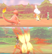 Super Fang depicted in Pokémon: Let's Go, Pikachu! and Pokémon: Let's Go, Eevee!