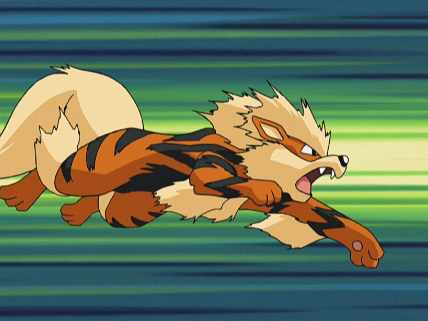 This Arcanine is a Fire-type Pokémon used by Dome Ace Tucker in his tag bat...