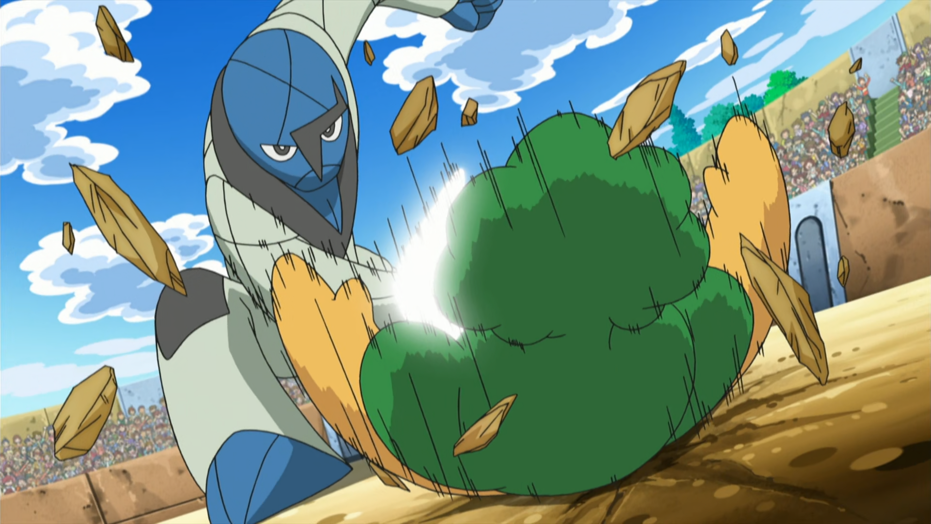 22: ¡Sawk aparece! ¡¡Ash contra Stephan!! » Best Wishes 2 - Pokémon Paraíso