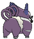 Purugly's Shiny back sprite