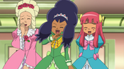 Ashley, Iris and Cilanor laugh at the ladies' foolish attempt