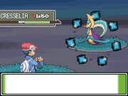 Shiny Pokémon are easily distinguished by the trademark sparkle when encountered in battles, as seen in .