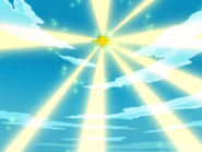 Sunny Day being used by Solrock (In Pikachu Shorts).