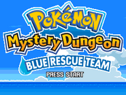 Blue Rescue Team's title screen