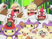 The monkey Pokémon charge