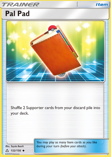 Pokemon Ultra Prism 132/156 Pal Pad Trainer Item Pokemon Ultra Prism 132/156 Pal Pad Trainer Item