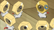 Ash's Meltan with friends