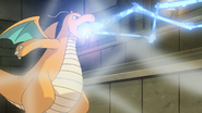 Dragonite using Ice Beam