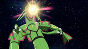 Rayquaza appears in outer space