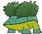 Grotle's Shiny back sprite