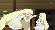 Lusamine visits her daughter, Lillie, much to the latter's disdain