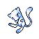 0151Mew C Shiny.gif (8 KB) Mew's Pokémon Crystal Version Shiny sprite