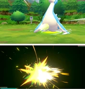 Megahorn depicted in Pokémon: Let's Go, Pikachu! and Pokémon: Let's Go, Eevee!